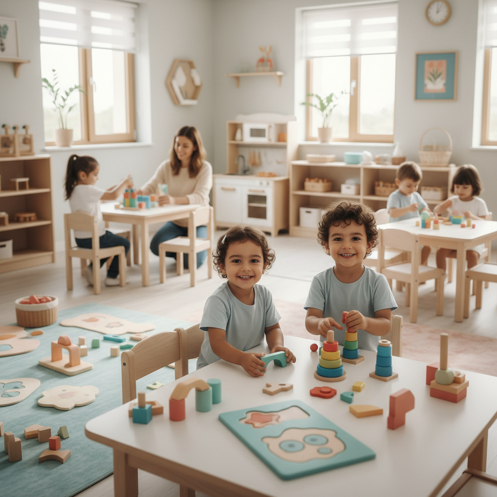 Bursa'da Kreş Seçimi Rehberi 2025 - Mutlu çocuklar kreşte