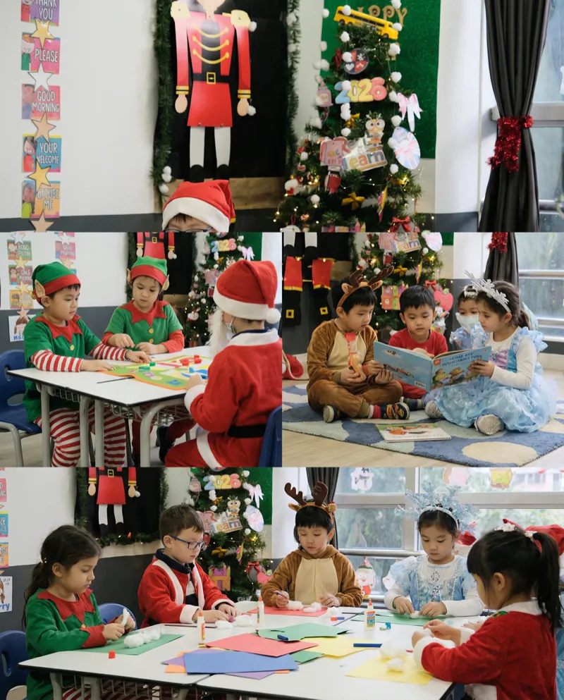 Ataevler anaokullarında yılbaşı kutlama etkinliği