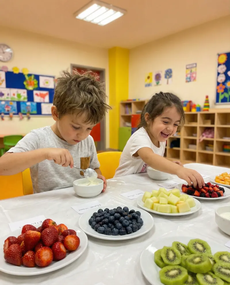 Ataevler anaokulunda sağlıklı beslenme ve yemek saati