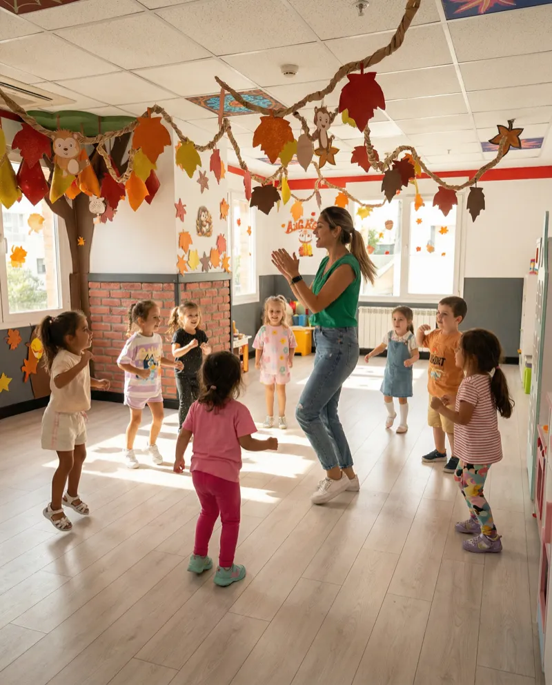 Bursa anaokulunda dans ve hareket etkinliği
