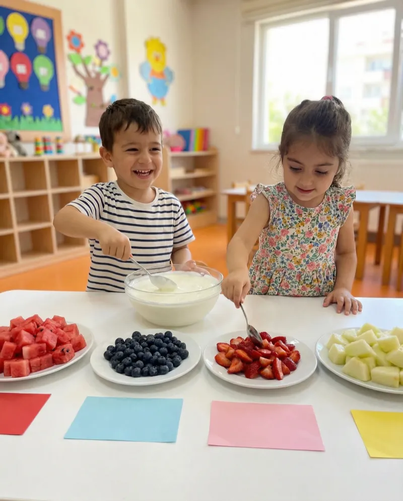 Bursa anaokulunda sağlıklı beslenme ve yemek saati